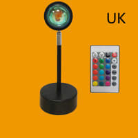Upgrade Rainbow Sunset Projector Lamp Atmosphere Light Home Coffee Shop Background Wall Decoration Remote Control Sunset Lamps view 16