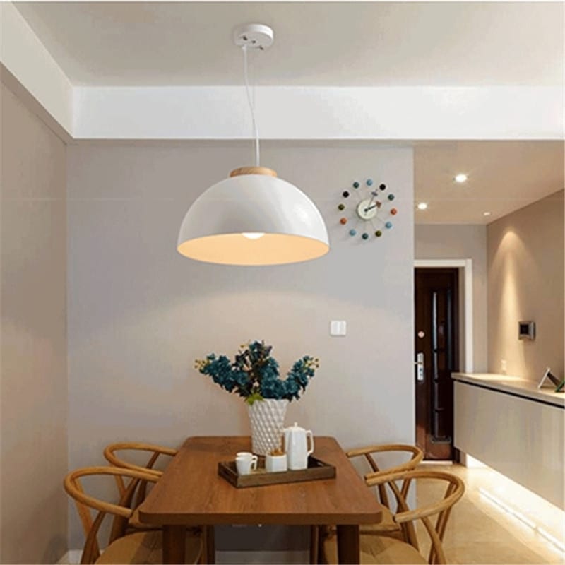 Nordic Dining Room Single Head Chandelier Modern view 5