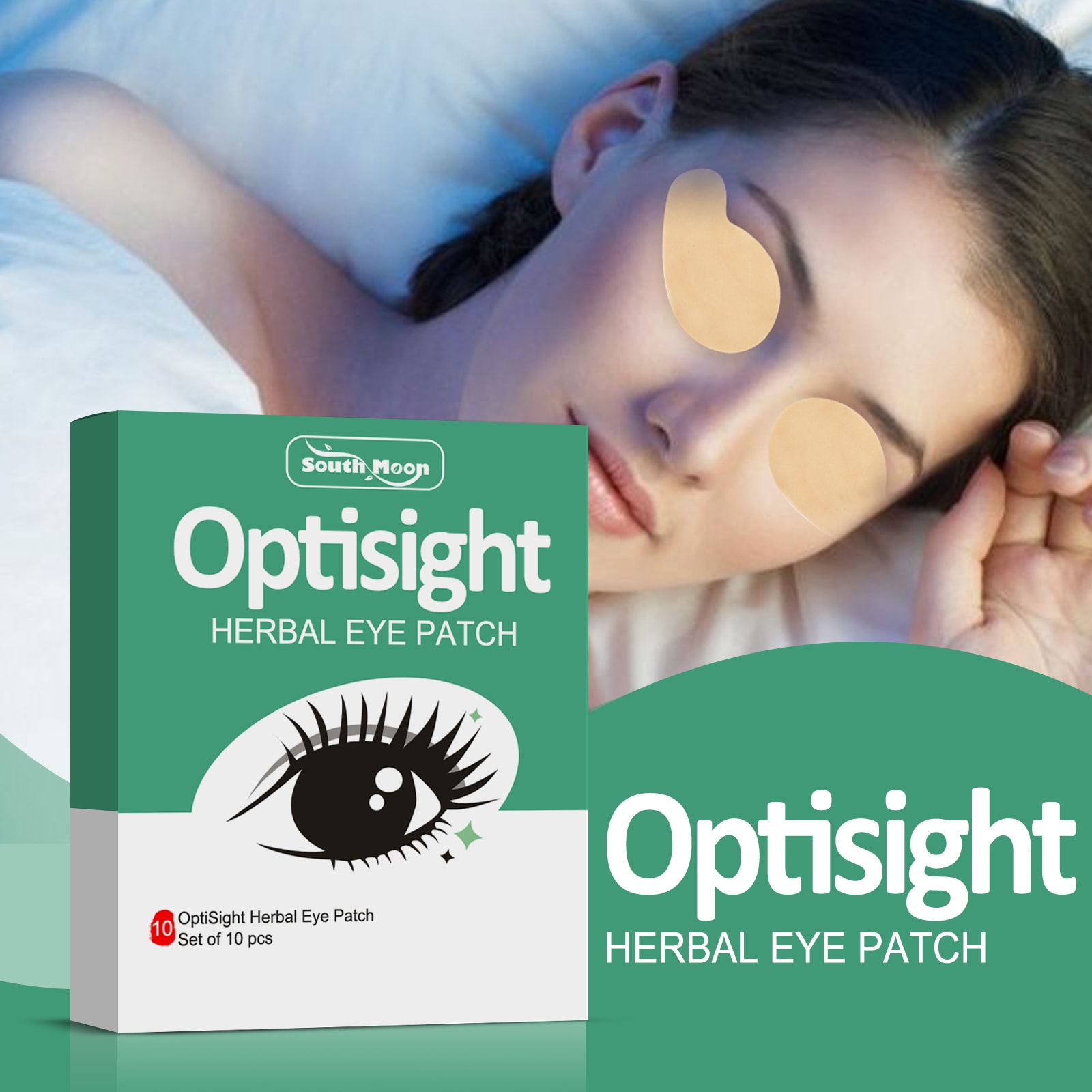 South Moon Ai Cao Eye Protection Patch Box For Staying Up Late, Dry Eyes, Dry Eyes, Cold Compress Patch, Moxibustion, Student Vision Protection Patch view 3