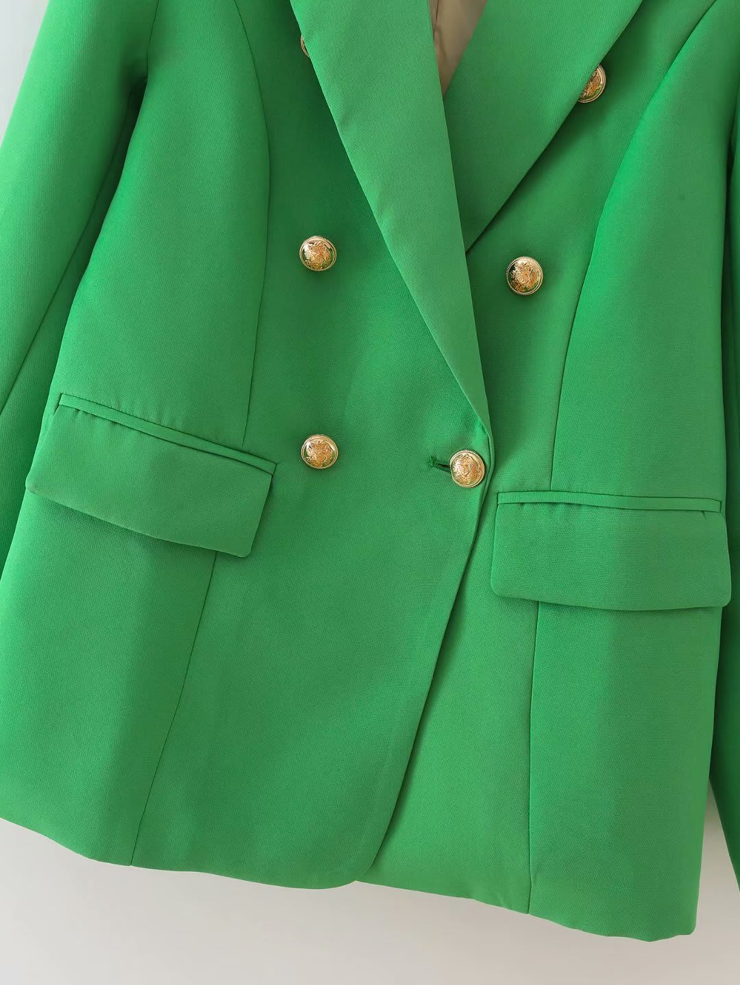 Women's Suit Long Sleeve Short Jacket French Double Breasted view 9