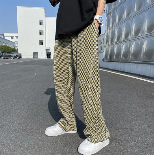 American Oldschool Casual Wide Leg Pants Men's Drape view 6