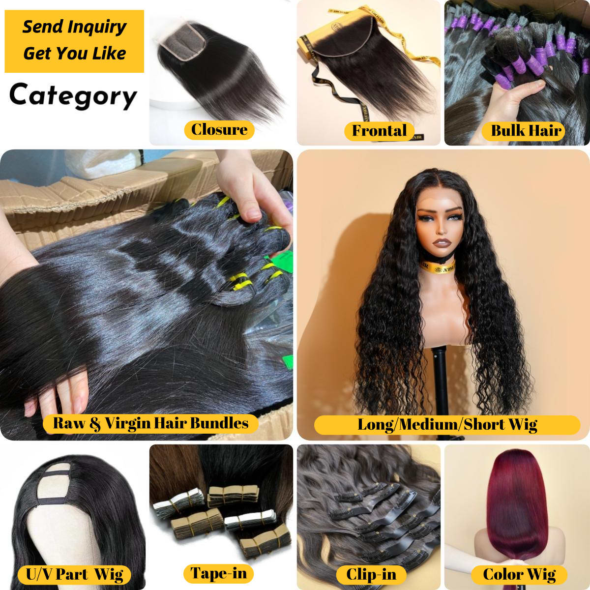 11A Good Quality Human Hair Bundles 12-30 Inch Raw Hair Extensions view 7