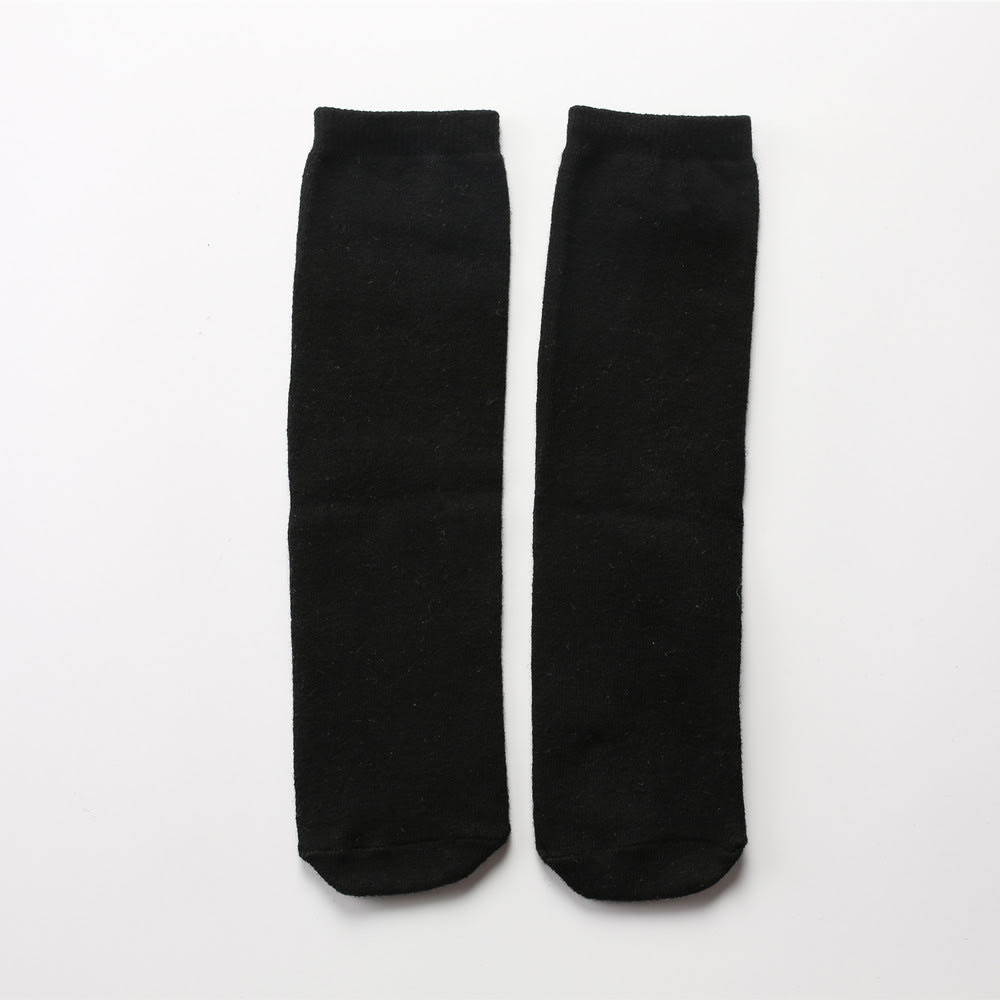Straight Heelless Children's Pile Of Socks Solid Color view 12