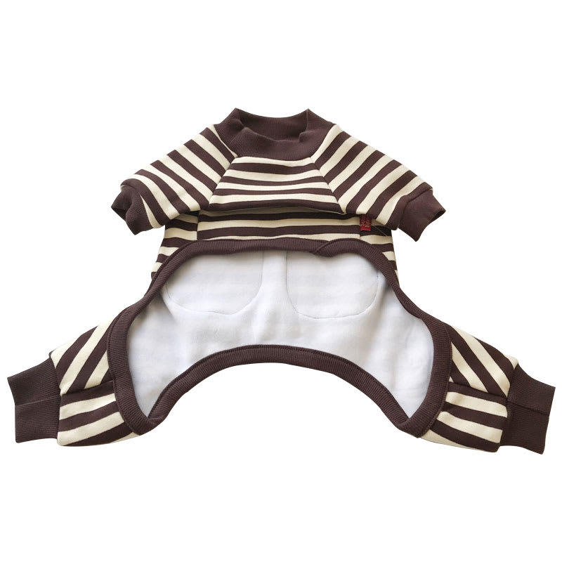 Pet Parent-child Wear Striped Four-legged Padded Sweater view 8