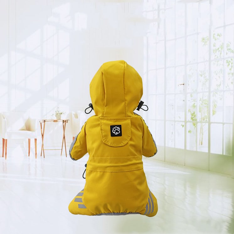 Dog Raincoat Full Package Four Feet Waterproof Rain Cape Pet Products view 10