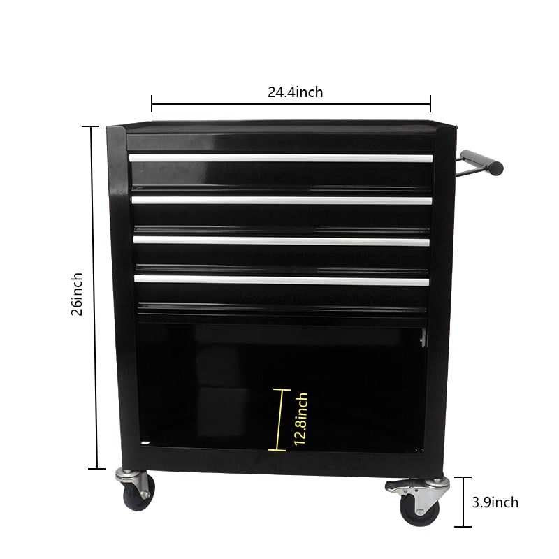 Metal Wheelie Tool Cart view 4