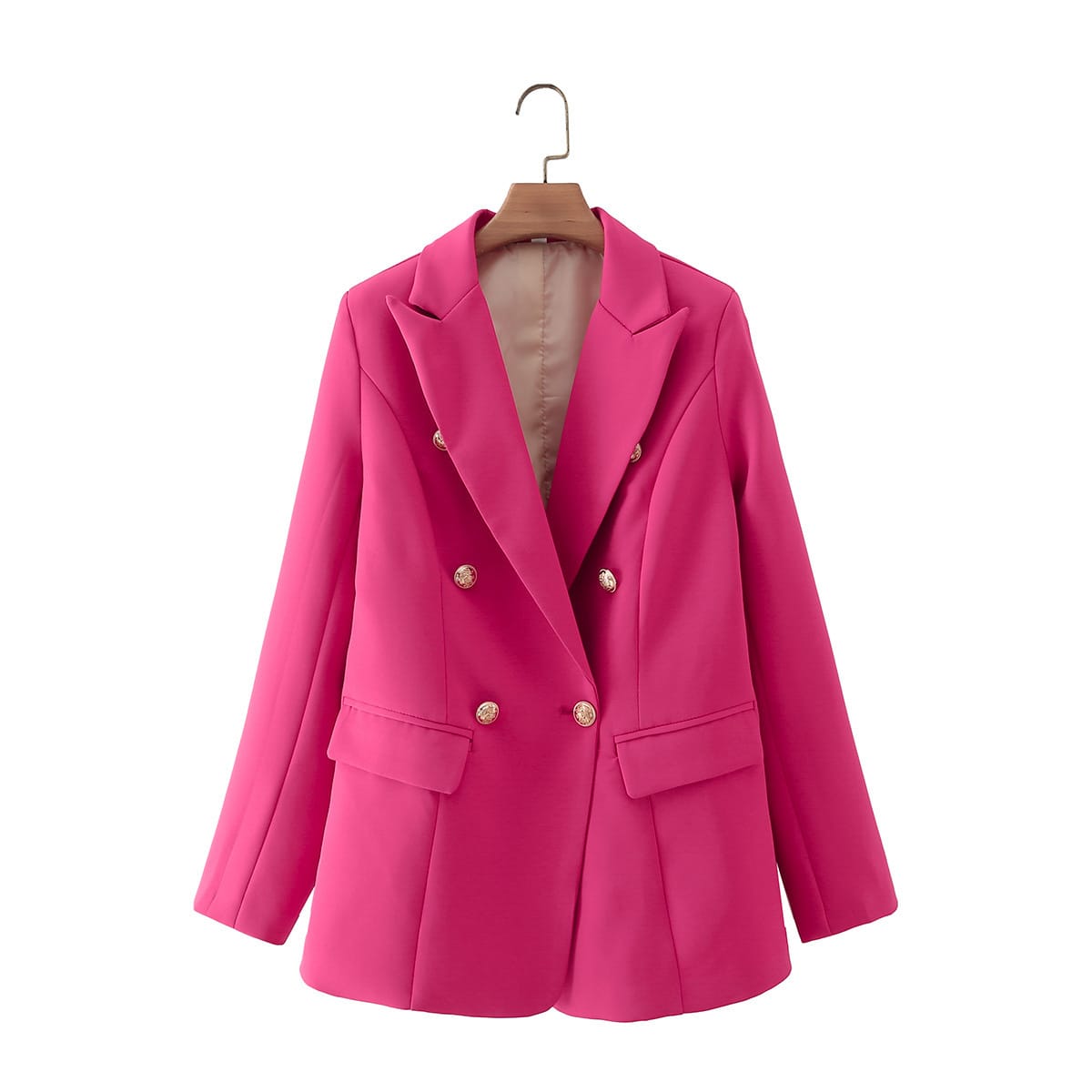 Women's Suit Long Sleeve Short Jacket French Double Breasted view 6