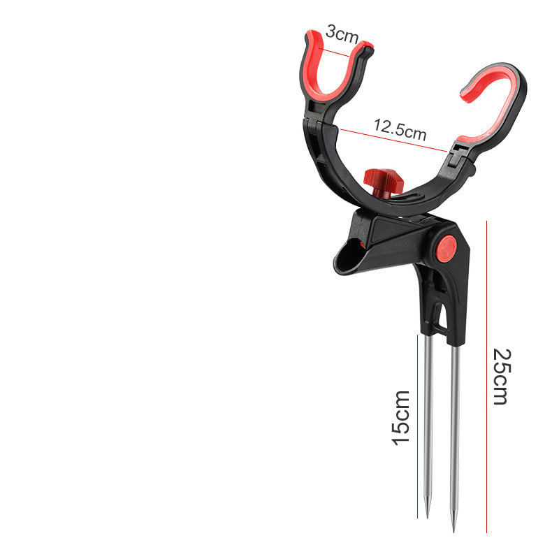 Angle Fishing Pole Tackle Bracket Anti-Rust Steel Fishing Bracket Rod Holder Fish Tackle view 5