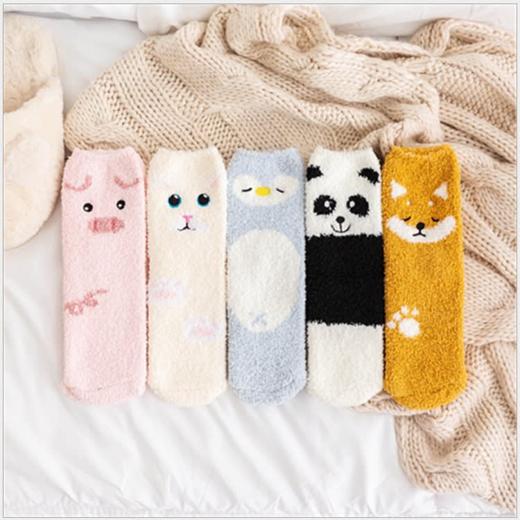 Cute Cartoon Animal Thickened Warm Women's Socks view 9