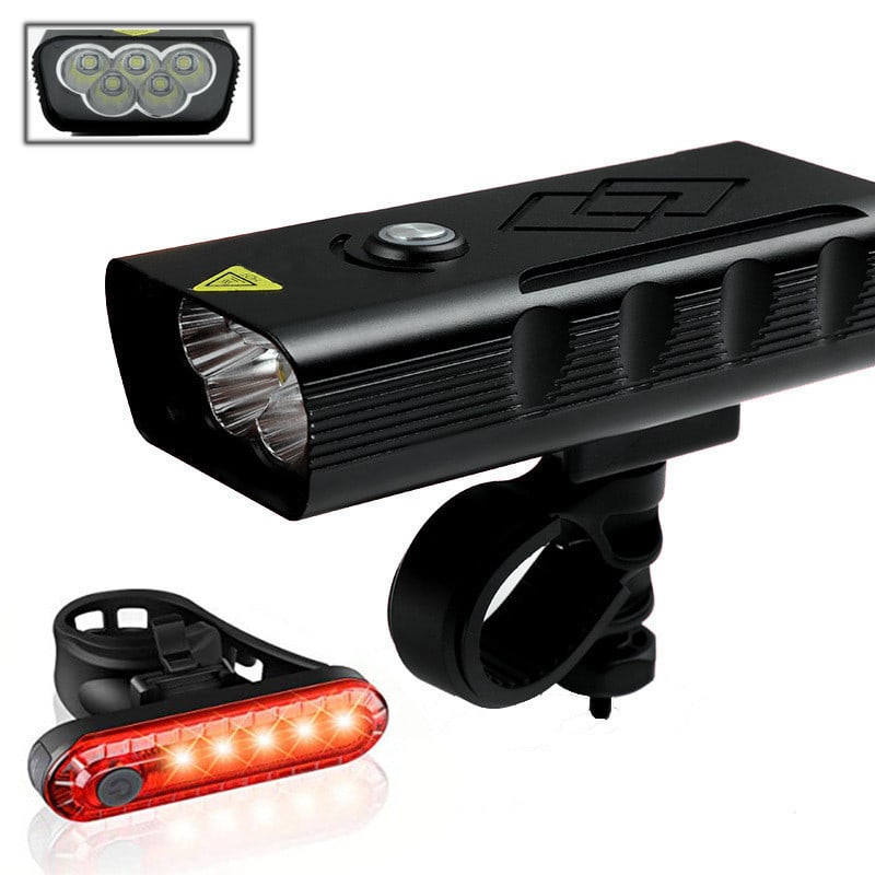 Bicycle LED Built-in Battery USB Charging Front Light view 3