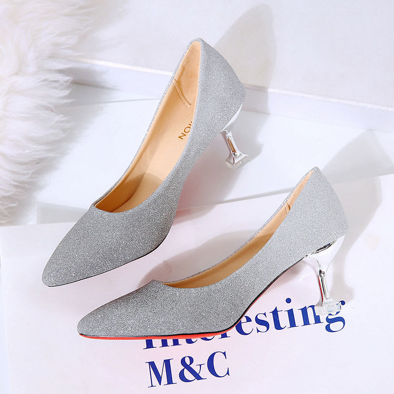 Gradient Sexy Pointed French Stiletto High Heels view 2