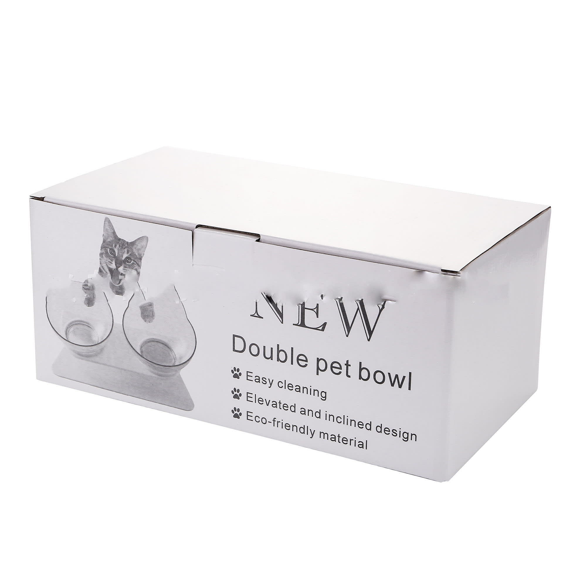 Cat Elevated Feeder Stand With Transparent Bowl view 9