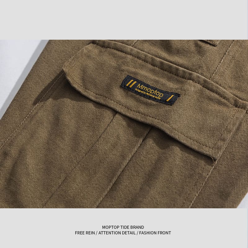 Overalls Men's Casual Trousers Loose Drawstring view 5