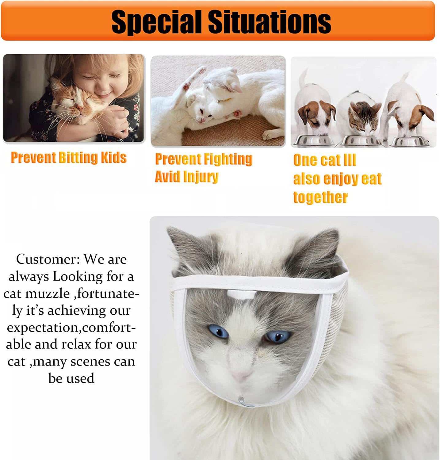 Anti Bite Puppy Kitten Muzzles Mask Pet Product Cat Muzzle Breathable Dogs Cats Bathing Grooming Tools view 4