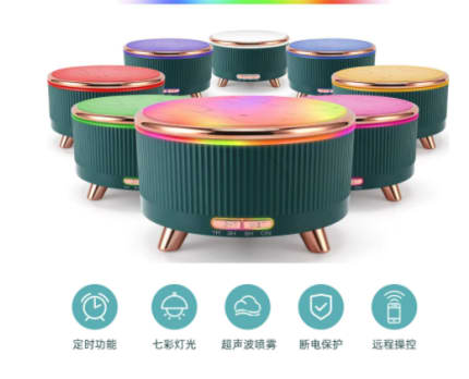 Ultrasonic Aroma Diffuser Wood Grain Home Mini 500ml Humidifier Desktop Large Capacity Essential Oil Diffuser view 8
