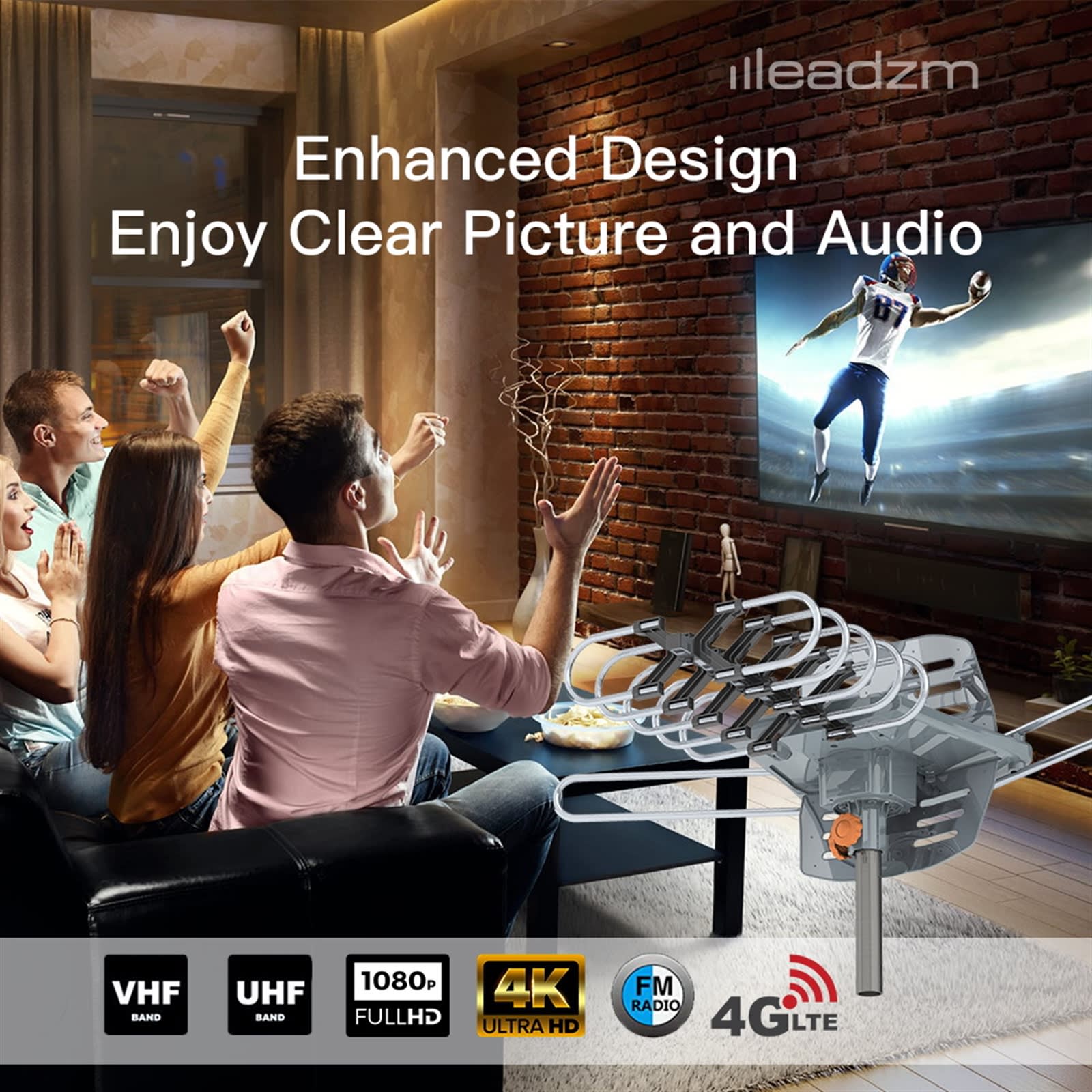 Outdoor Antenna, Without Bracket, 360 Degree Rotation Of US Spec view 7