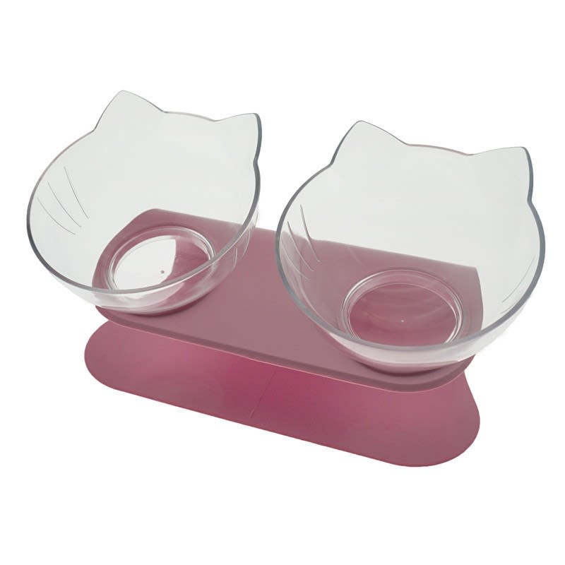Cat Elevated Feeder Stand With Transparent Bowl view 23