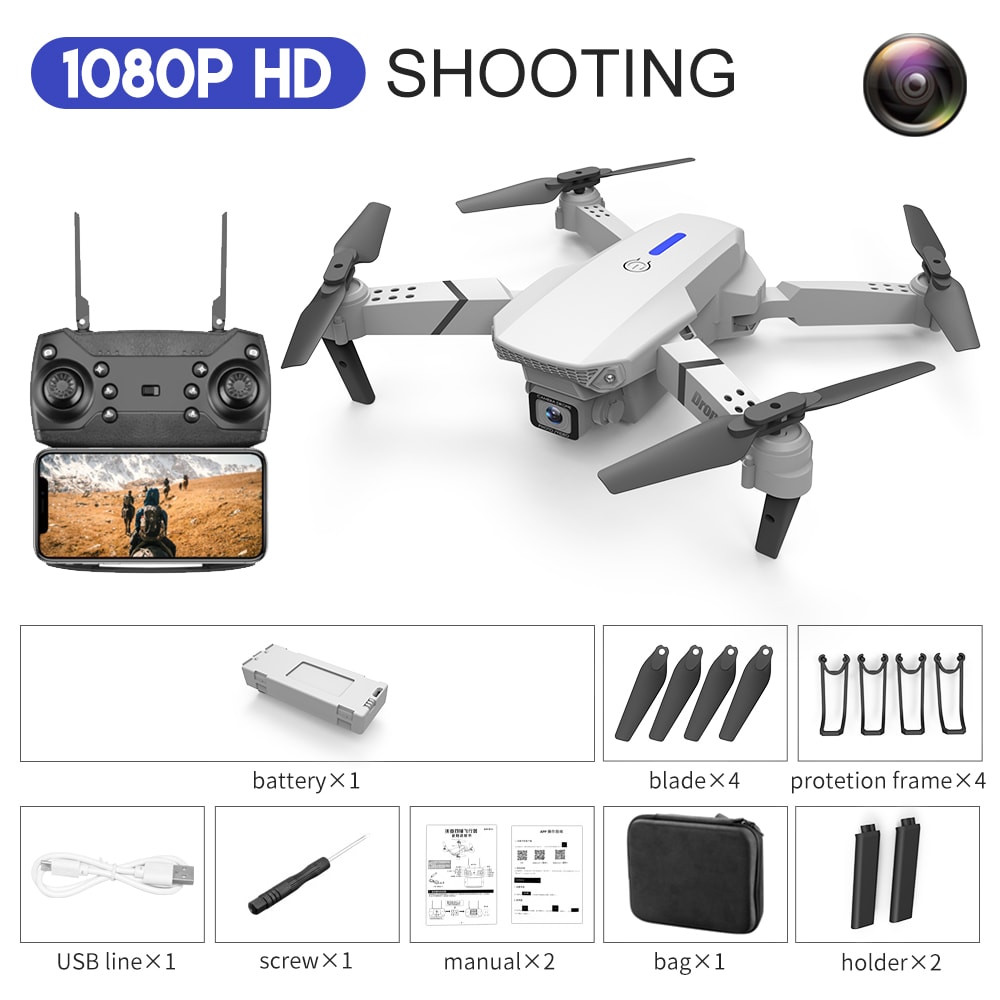 E88 Drone Aerial Photography HD 4K Dual Camera Remote Control Airplane Toy view 8
