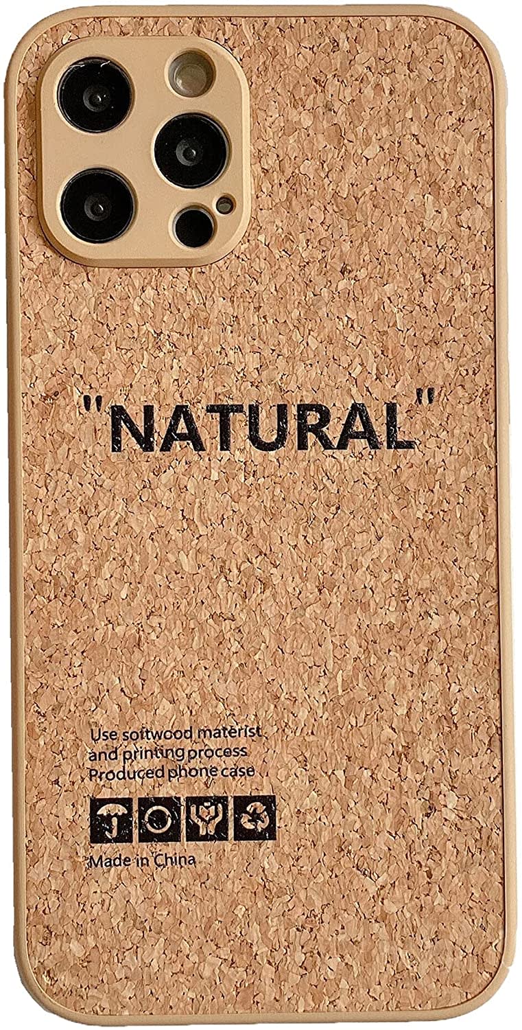 Wood Grain Phone Case Silicone Straight Edge Fine Hole view 6