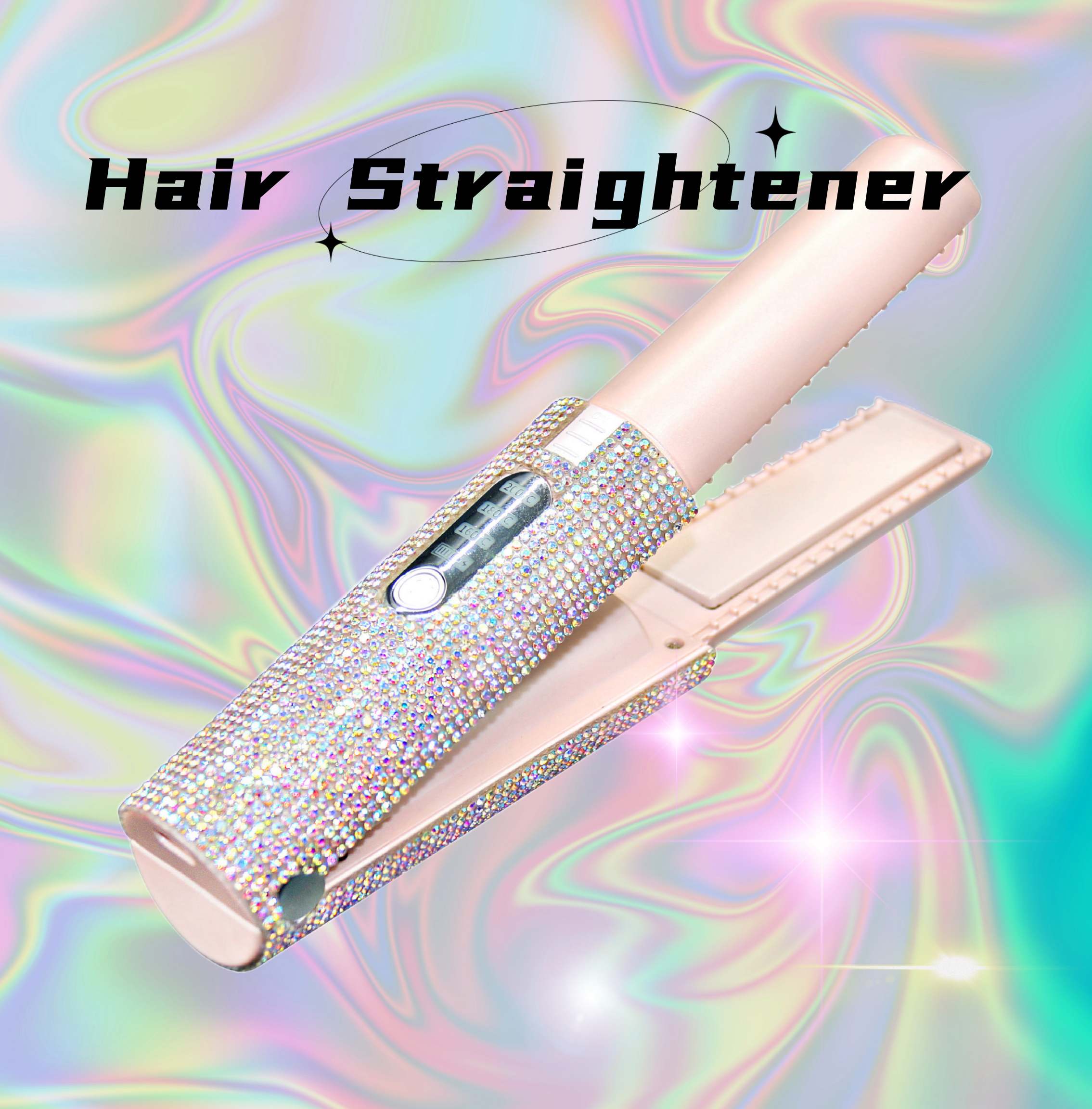 2-In-1 Electric USB Hair Straightening Brush Straightener Brush Multifunctional Comb Straightening Styler Hair Curler view 15