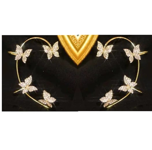 Fashion Earring Butterfly Ear Clip And Ear Hook Jewelry view 4