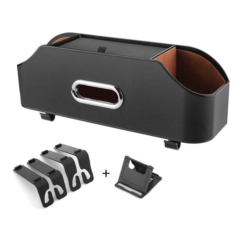 Multifunctional Car Tissue Box Water Cup Holder Buggy Bag view 3