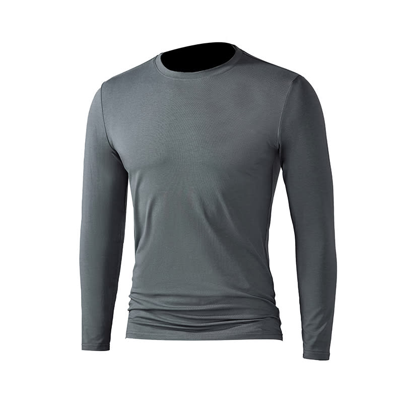Modal Long Sleeve Men's Multi-coloured Business Bottom Shirt view 6