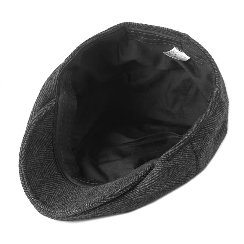 New Style Hat Male British Retro Woolen Beret Casual view 5