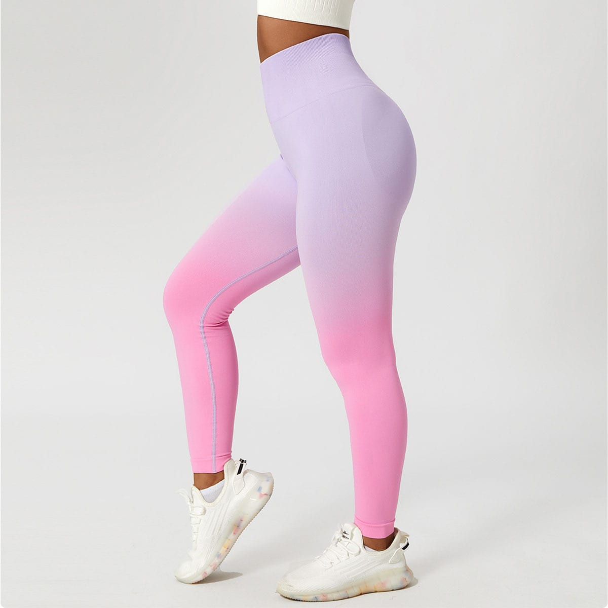 Gradient Fitness High Waist Sportswear Tight Outdoor Pants view 7