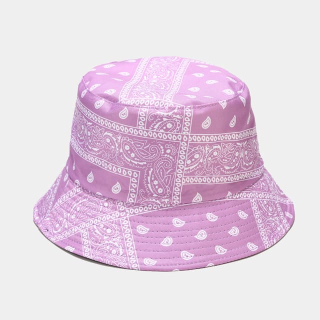Bandana Print Bucket Hats With Multiple Colorways view 3