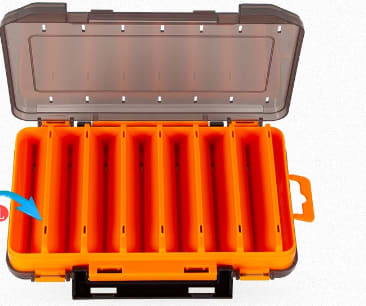 Multifunctional double-layer bait storage box view 15