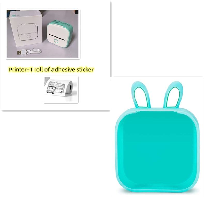 Portable Mini Thermal Label Printer Home Photo Printer Student Wrong Question Printer Bluetooth-compatible Mini Label Printer Price Tag view 48