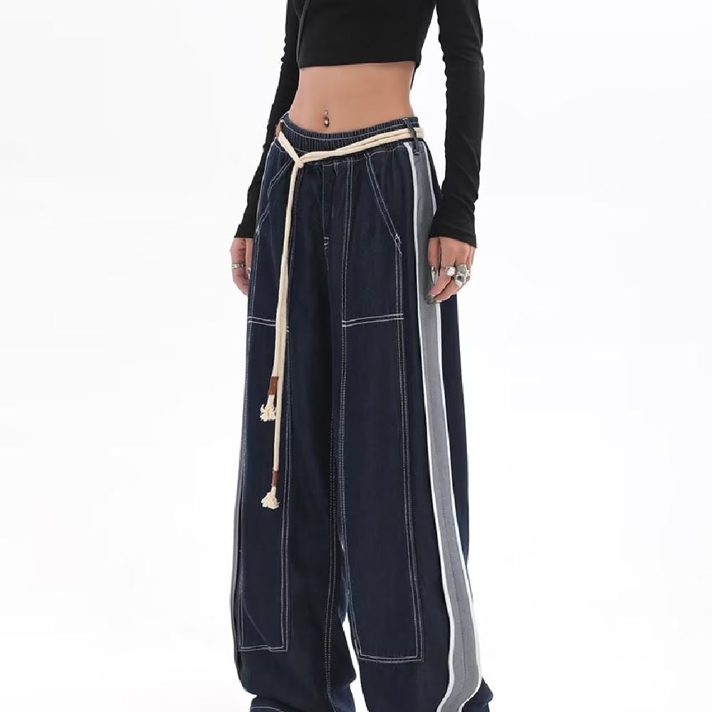 Loose Wide Leg Straight Trousers view 3