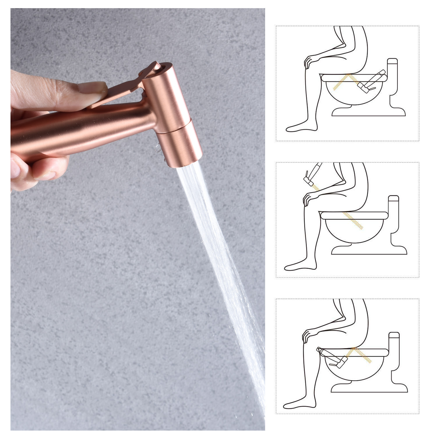 Toilet Spray Gun, Handheld Pet Bathing Equipment view 2
