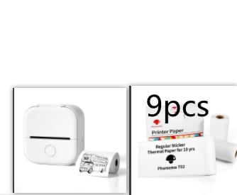 Portable Mini Thermal Label Printer Home Photo Printer Student Wrong Question Printer Bluetooth-compatible Mini Label Printer Price Tag view 70