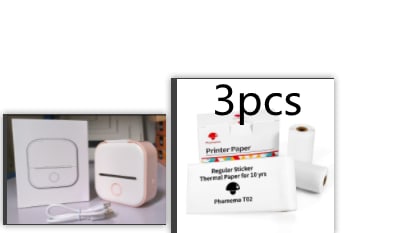 Portable Mini Thermal Label Printer Home Photo Printer Student Wrong Question Printer Bluetooth-compatible Mini Label Printer Price Tag view 4