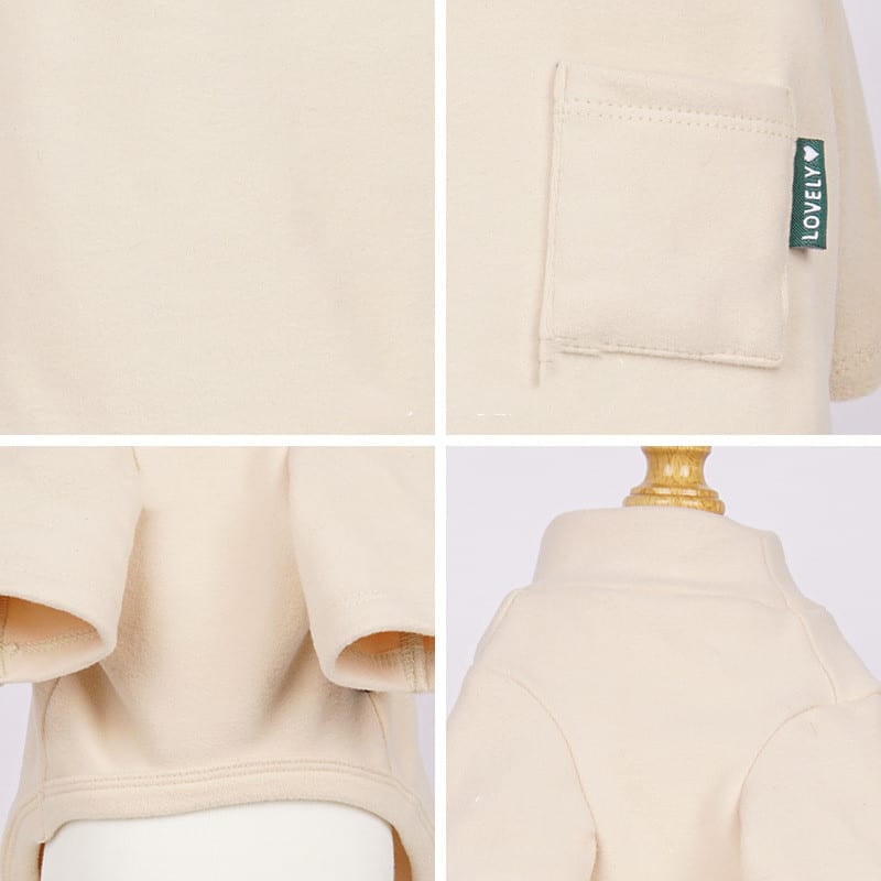 Pet Dogs And Cats Thickened Warm Sweatshirt Bottoming Shirt