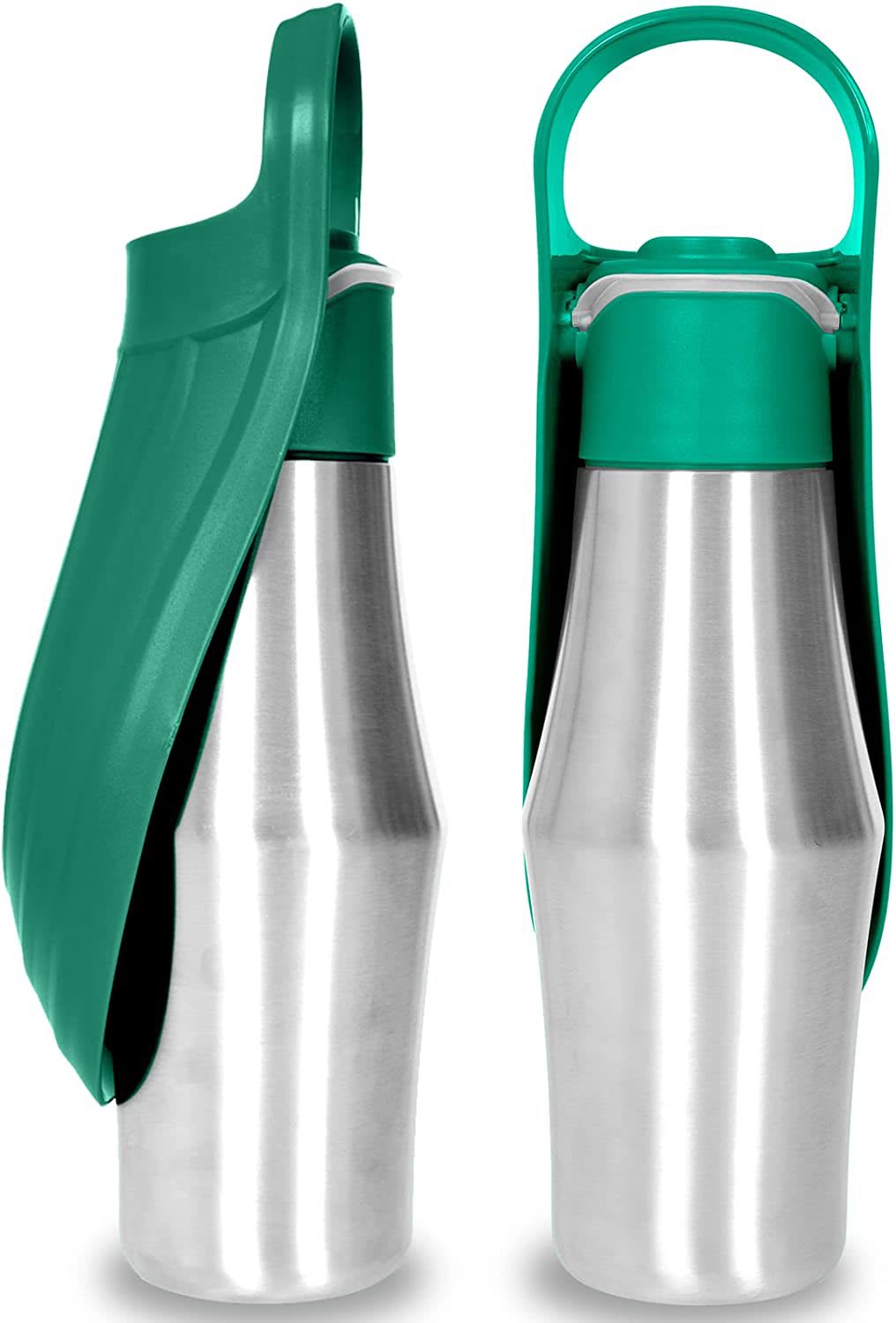 New Portable Pet Dog Water Bottle Soft Silicone Leaf Design For Dog Pets Outdoor Travel Drinking Bowls Water Dispenser view 4