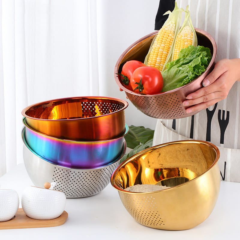 304 Stainless Steel Rice Washing Sieve view 2