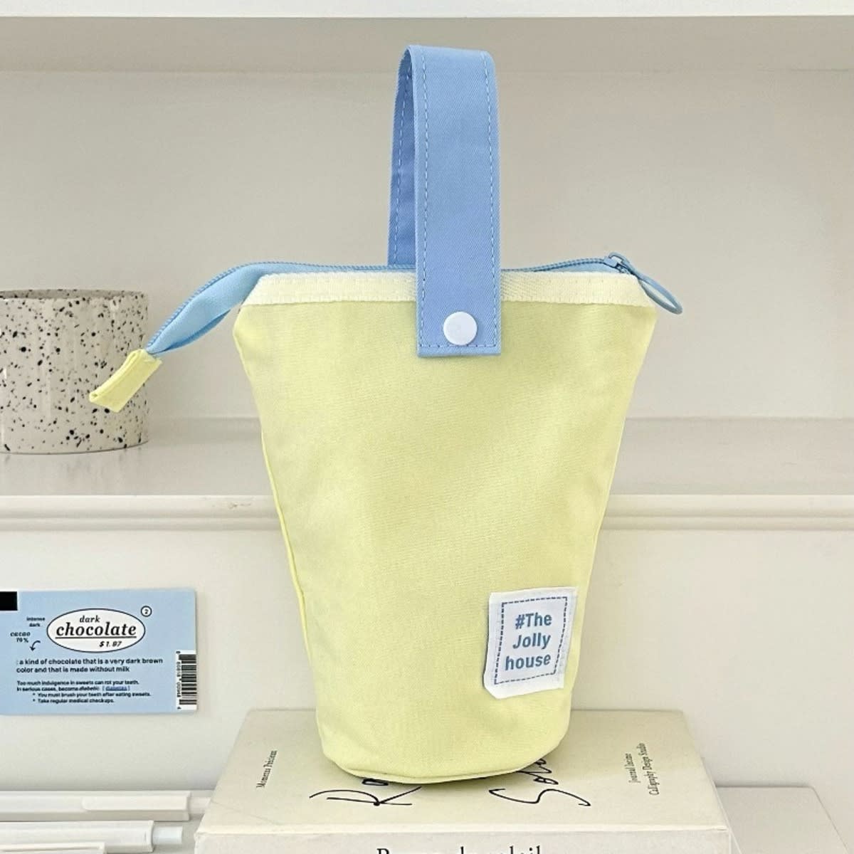 Foldable Standing Pencil Pen Case With Compartments Large Capacity Pencil Pouch Bag School Aesthetic Supplies For Girls Boys Adults view 3