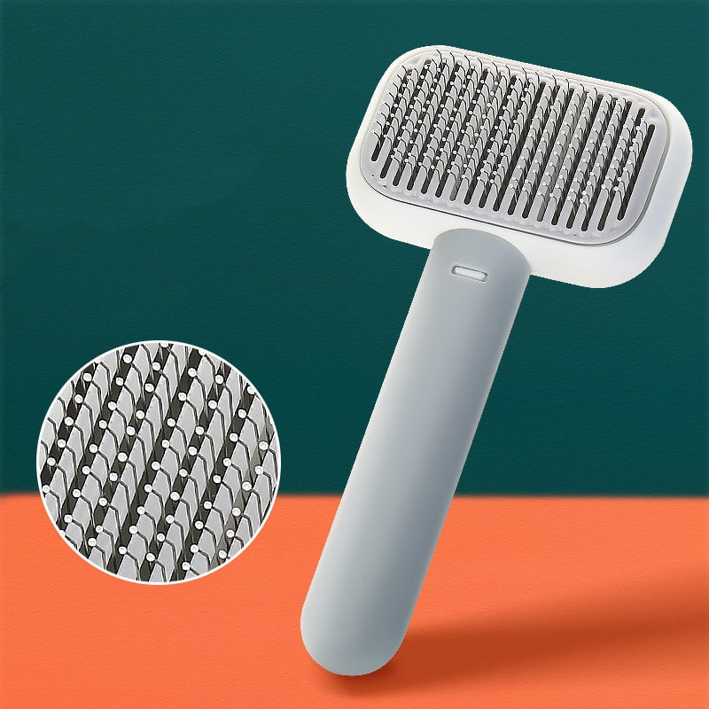 New Pet Cat Dog Hair Brush Hair Massage Comb Open-Knot Brush Grooming Cleaning Tool Stainless Steel Comb view 7