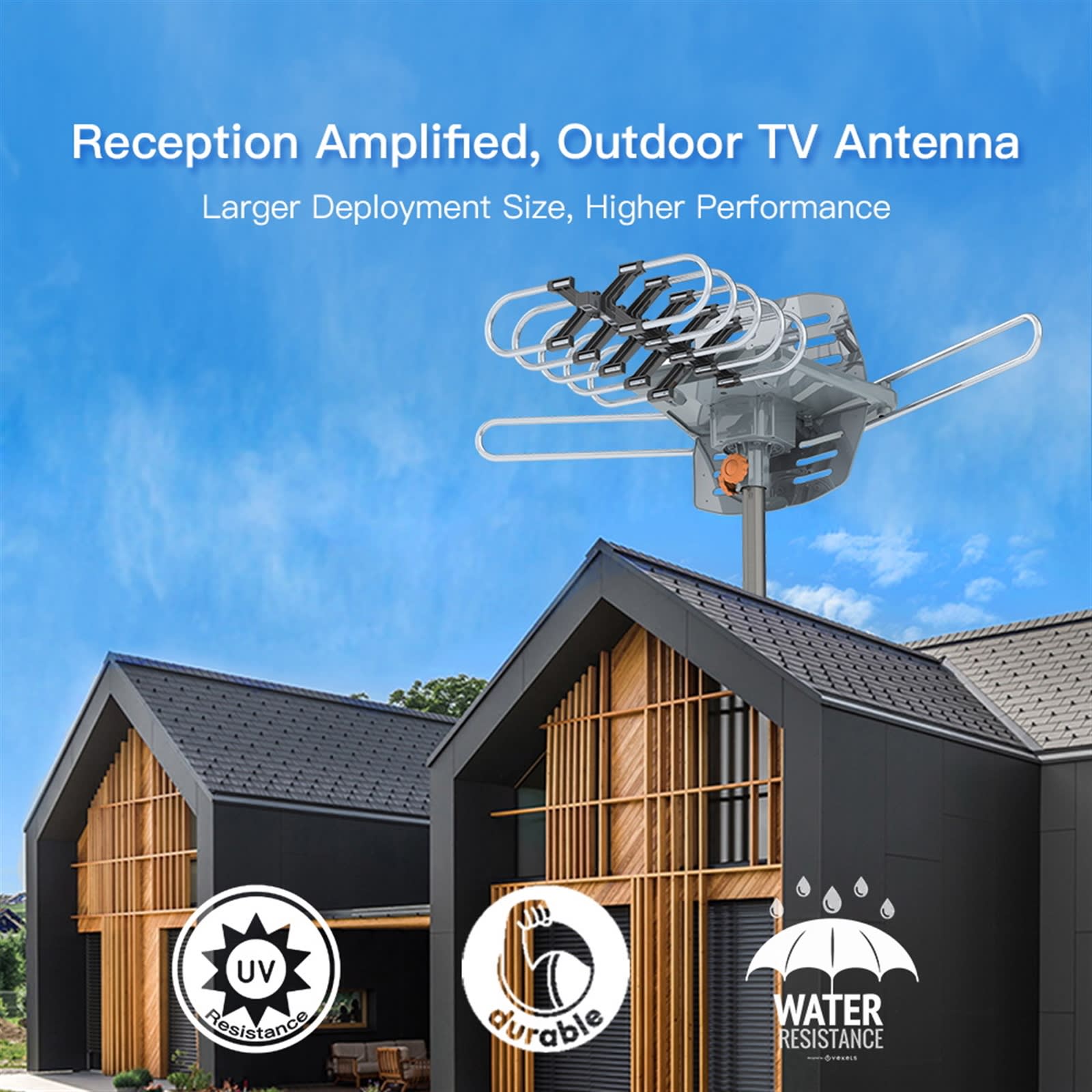 Outdoor Antenna, Without Bracket, 360 Degree Rotation Of US Spec view 5