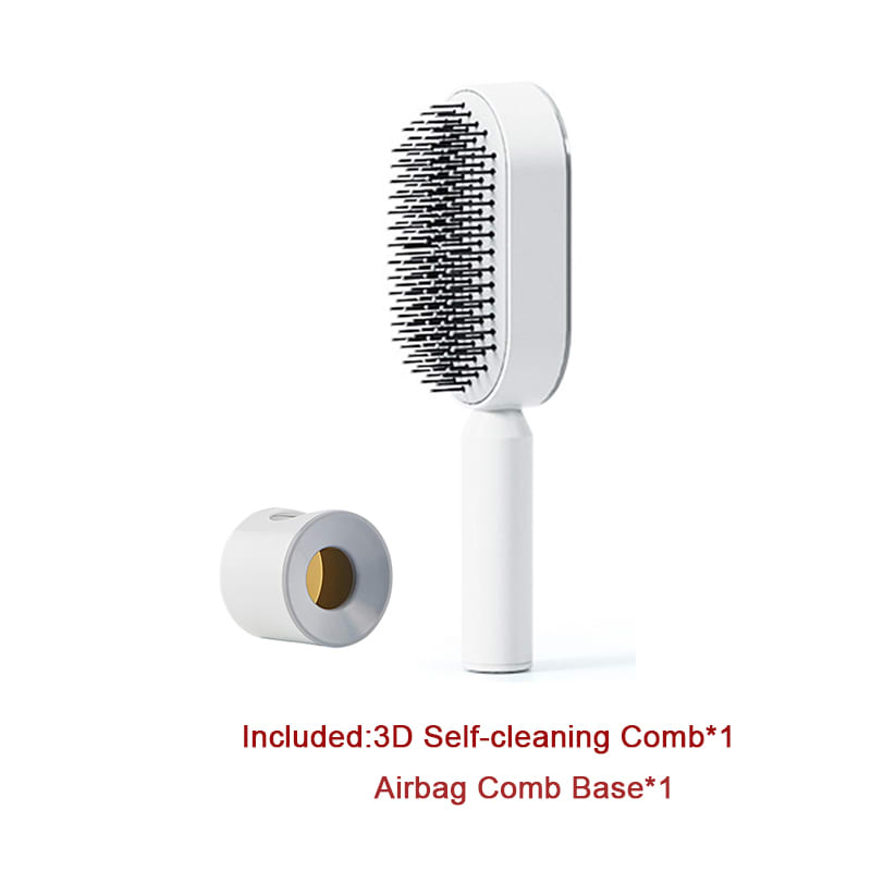 Self Cleaning Hair Brush For Women One-key Cleaning Hair Loss Airbag Massage Scalp Comb Anti-Static Hairbrush view 78