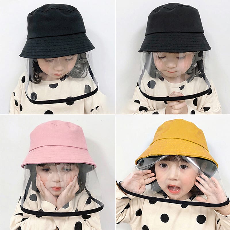 Child Protection Products Hot Buy Anti-spitting Protective Hat Dustproof Cover Kids Boys Girls Fisherman Hat view 11