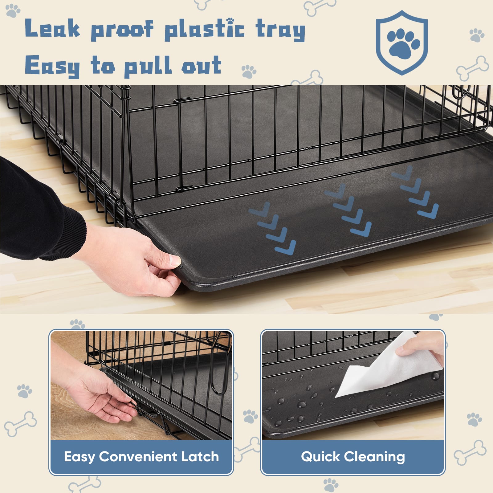 24-30 Inch Single Door Dog Cage view 4
