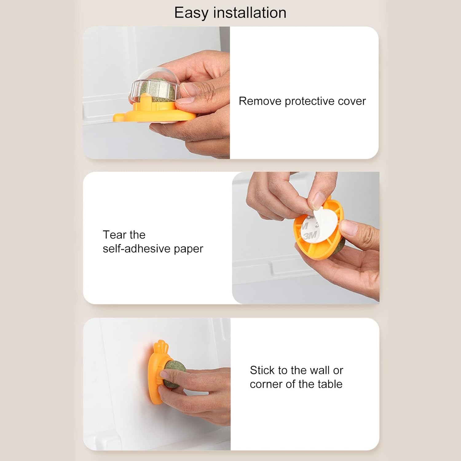 Catnip Toys Self Adhesive Carrot Shape Cat Catnip Balls Toy For Indoor Cat Cat Wall-mounted Mint Balls For Cat Teeth Cleaning Blue view 5