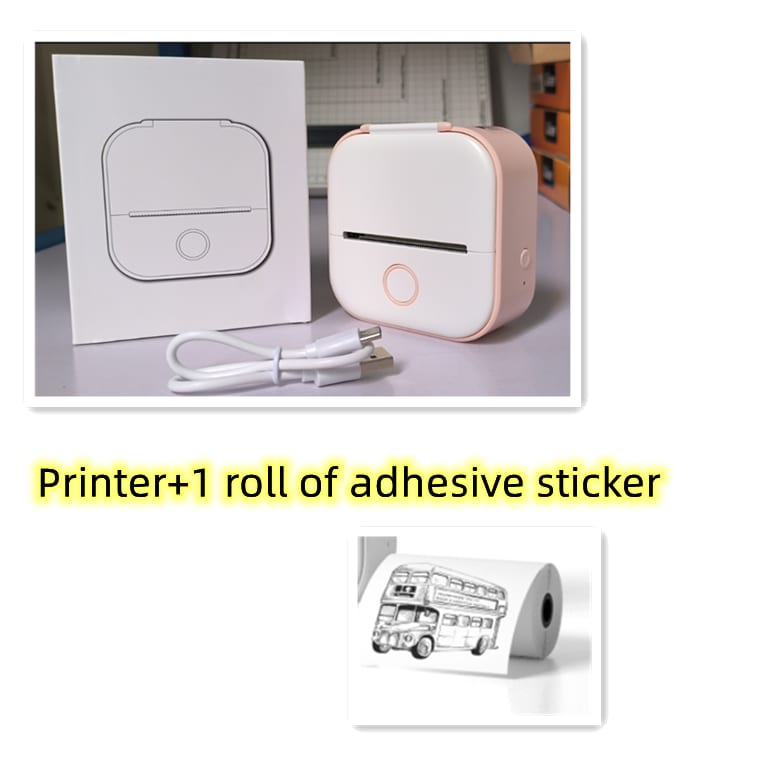 Portable Mini Thermal Label Printer Home Photo Printer Student Wrong Question Printer Bluetooth-compatible Mini Label Printer Price Tag view 20