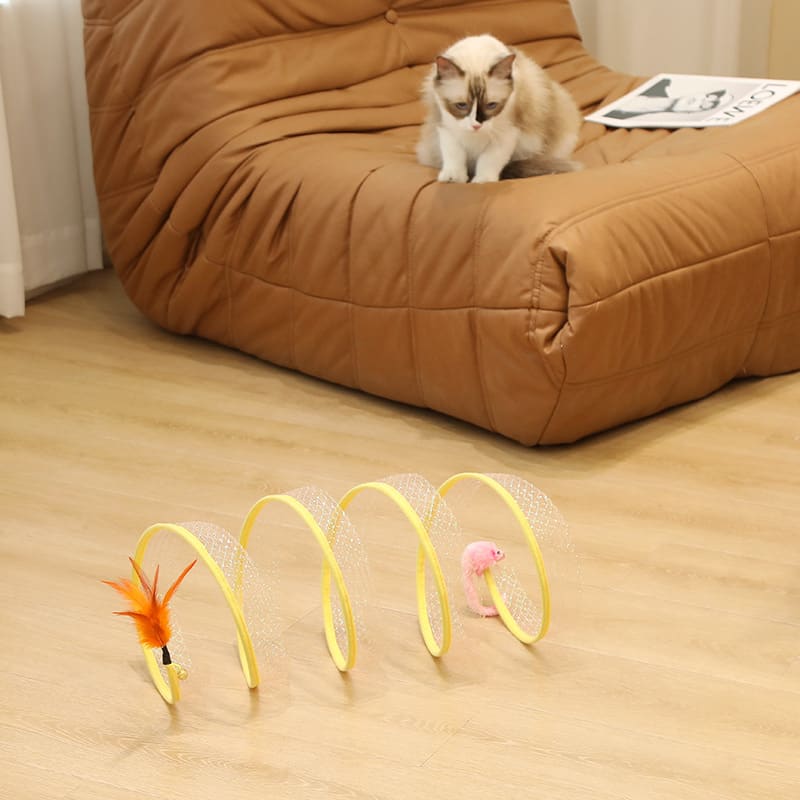 Cat Pets Toys Mouse Shape Balls Foldable Cat Kitten Play Tunnel Funny Cat Stick Mouse Supplies Simulation Mouse Pet Accessories view 5