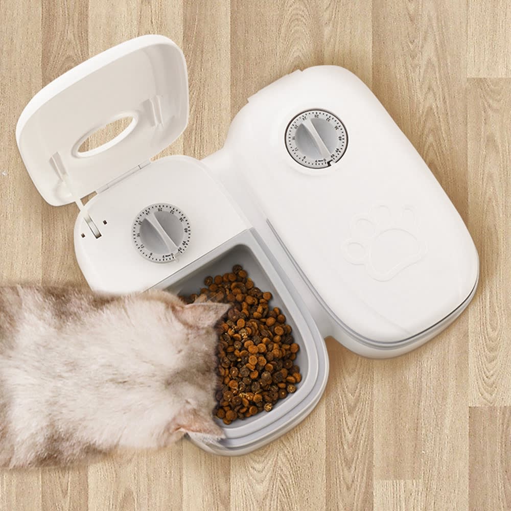 Automatic Pet Feeder Smart Food Dispenser For Cats Dogs Timer Stainless Steel Bowl Auto Dog Cat Pet Feeding Pets Supplies view 11