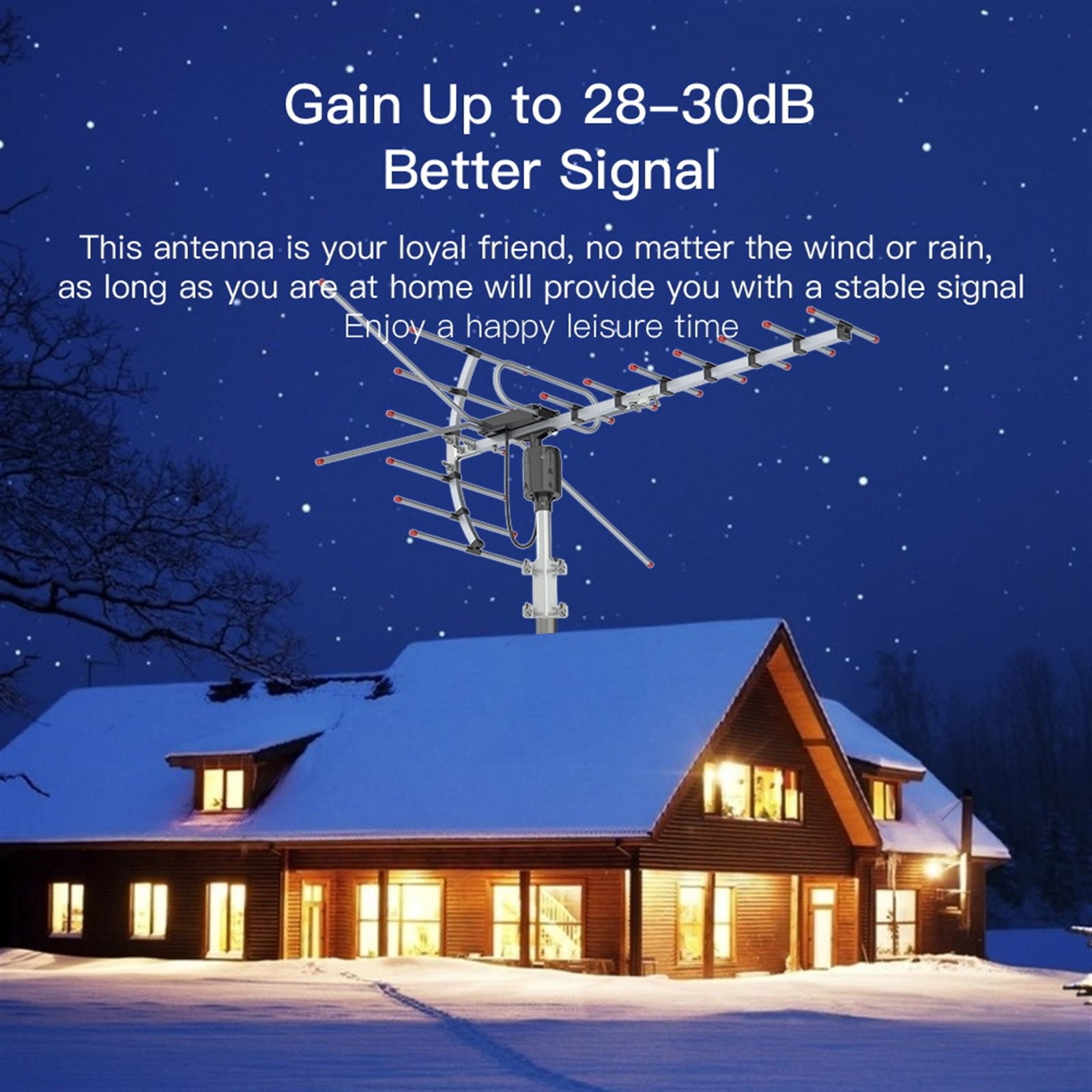 Outdoor Antenna - Reception Range 110 Miles view 14